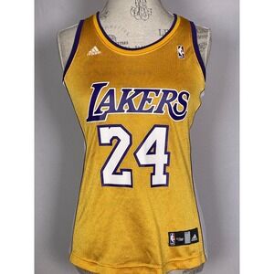 Kobe Bryant #24 Adidas NBA 4Her Gold Los Angeles Lakers Jersey Women's SMALL